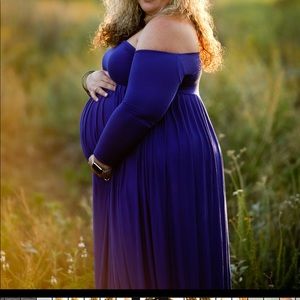 Plus size maternity dress